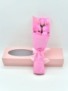 Creative 5-flower bouquet gift, single soap flower wholesale, soap flower Qixi Festival gift, preserved flower single rose details Picture